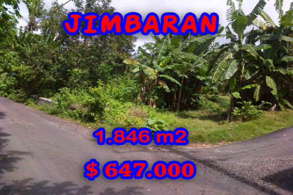 Land for sale in Bali Indonesia, Amazing view in Jimbaran Bali – 1.846 m2 @ $ 350