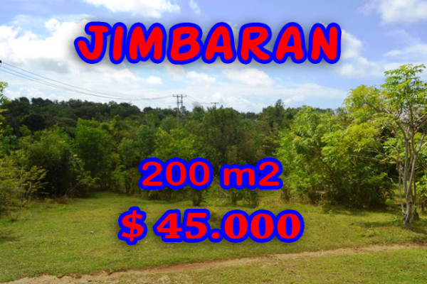 Land for sale in Bali, Excellent view in Jimbaran Bali – 200 m2 @ $ 222