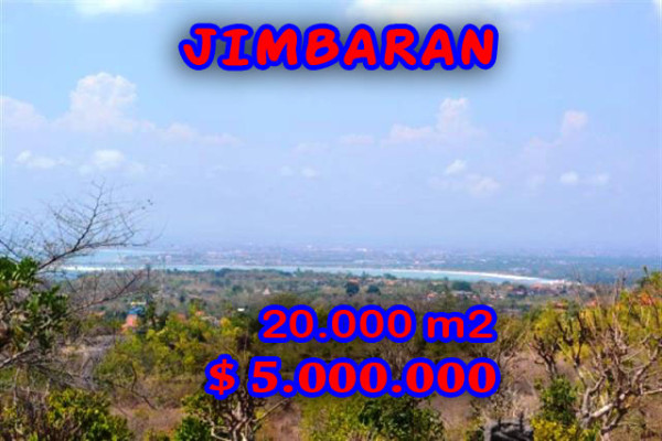 Land in Bali for sale, Astonishing view in Jimbaran Bali – 20.000 m2 @ $ 250