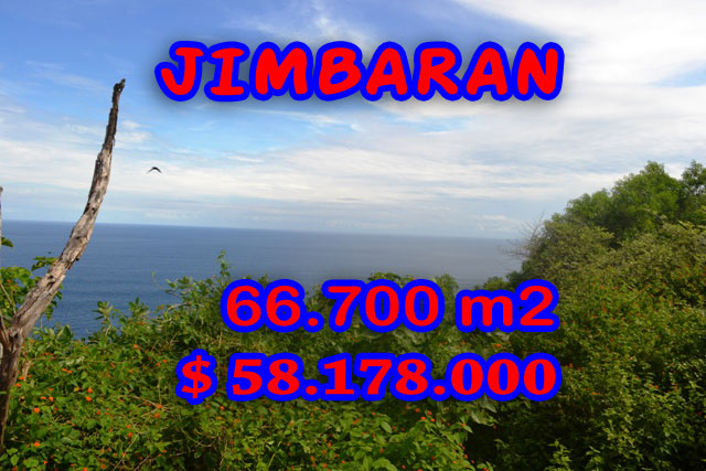 Impressive Property in Bali, Land for sale in Jimbaran Bali – 66.700 m2 @ $ 872
